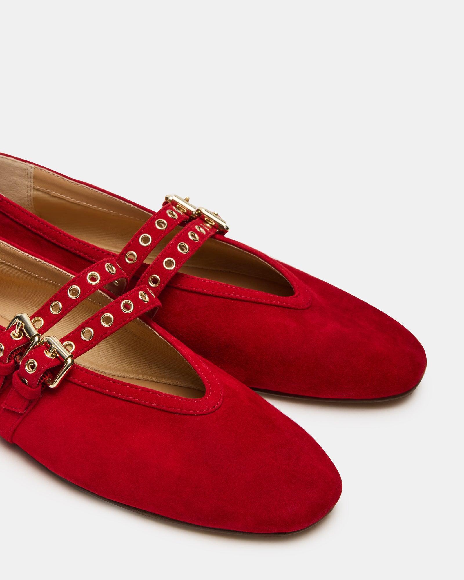 LYDIA RED SUEDE Female Product Image