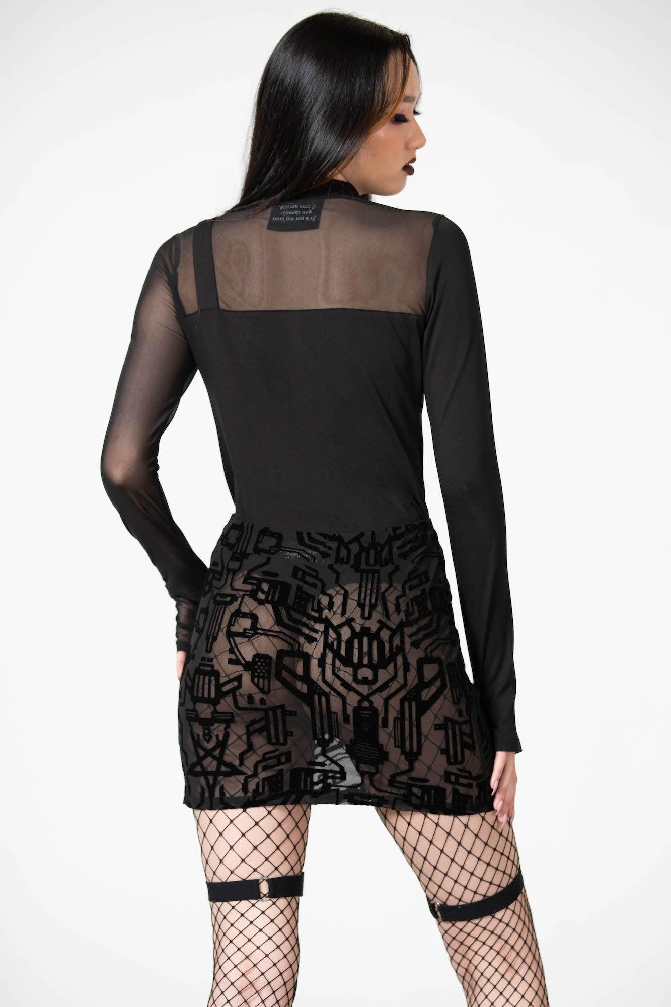 Dark Reality Mesh Top - Resurrect Female Product Image