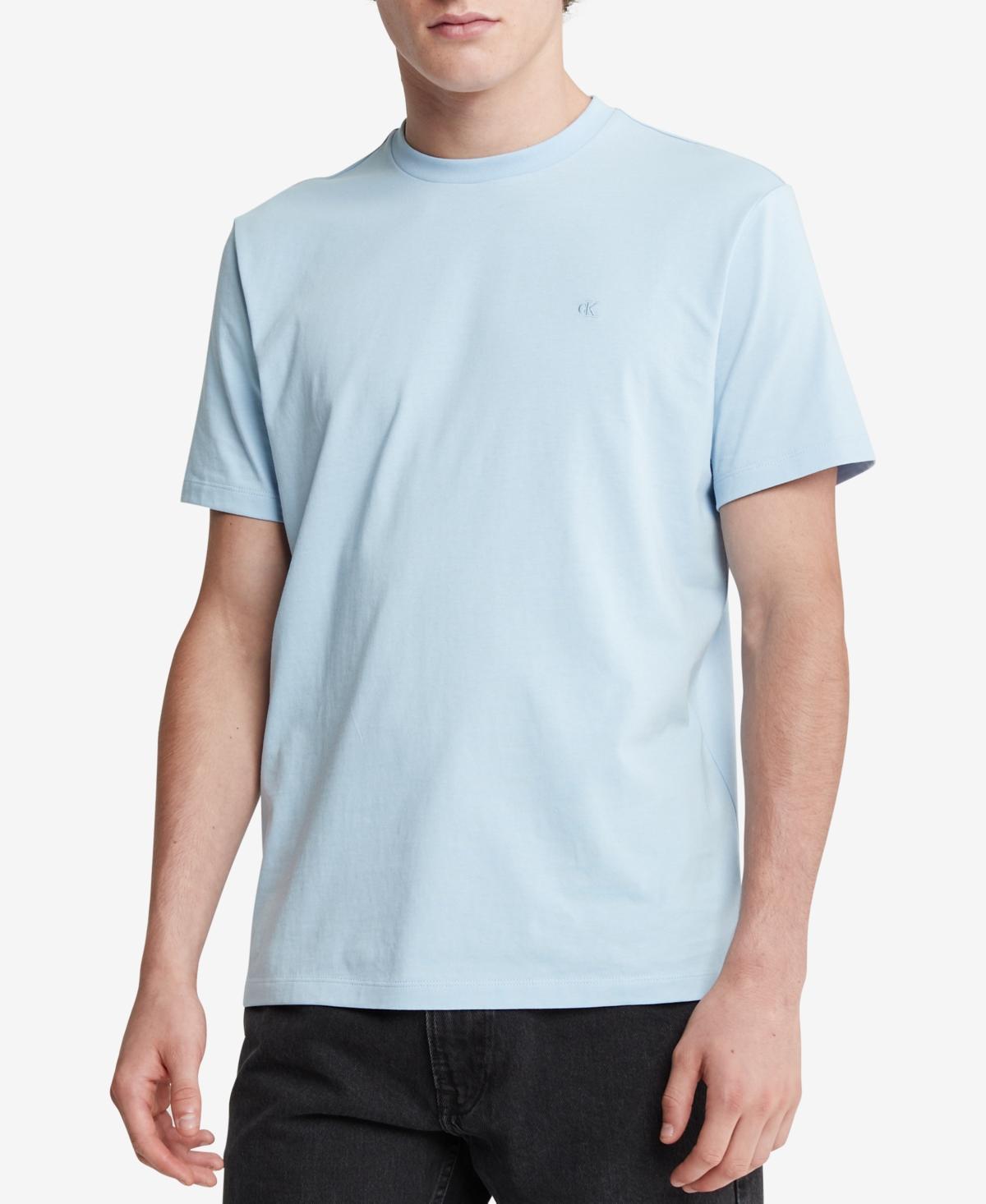 Calvin Klein Men's Smooth Cotton Monogram Logo T-Shirt - Grey - XXL Product Image