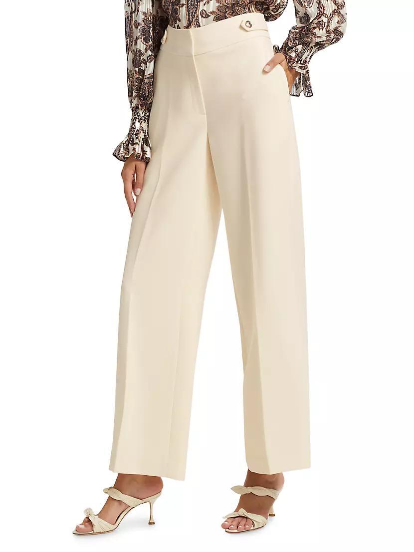 Womens Angelica Wide-Leg Trousers Product Image