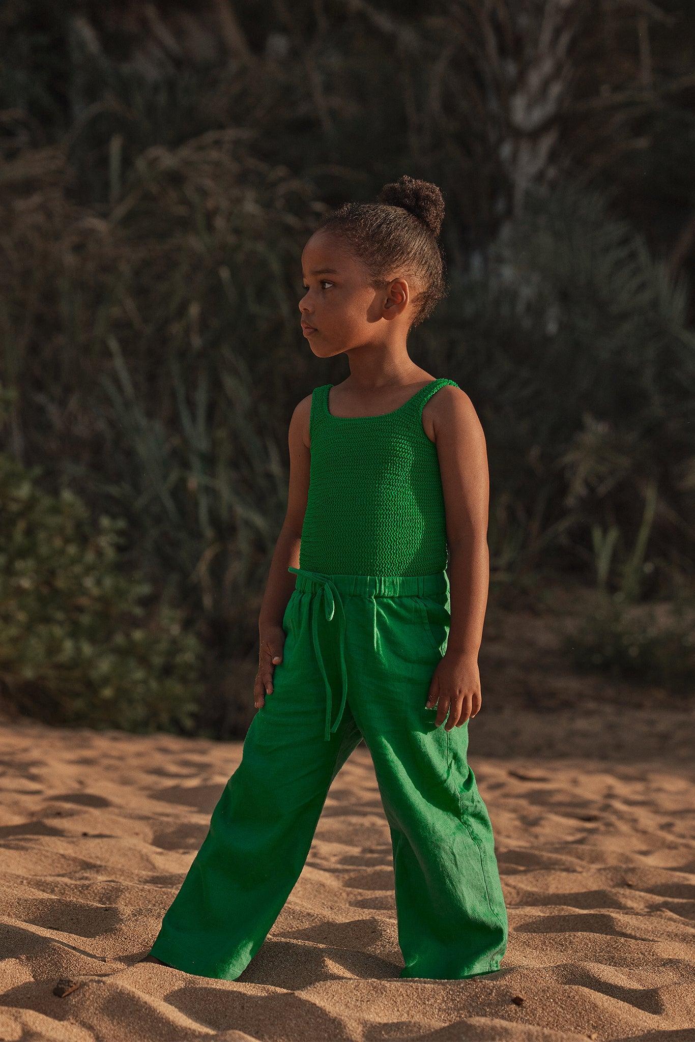 Tuscany Pant Kids - Palm Green Kids Product Image