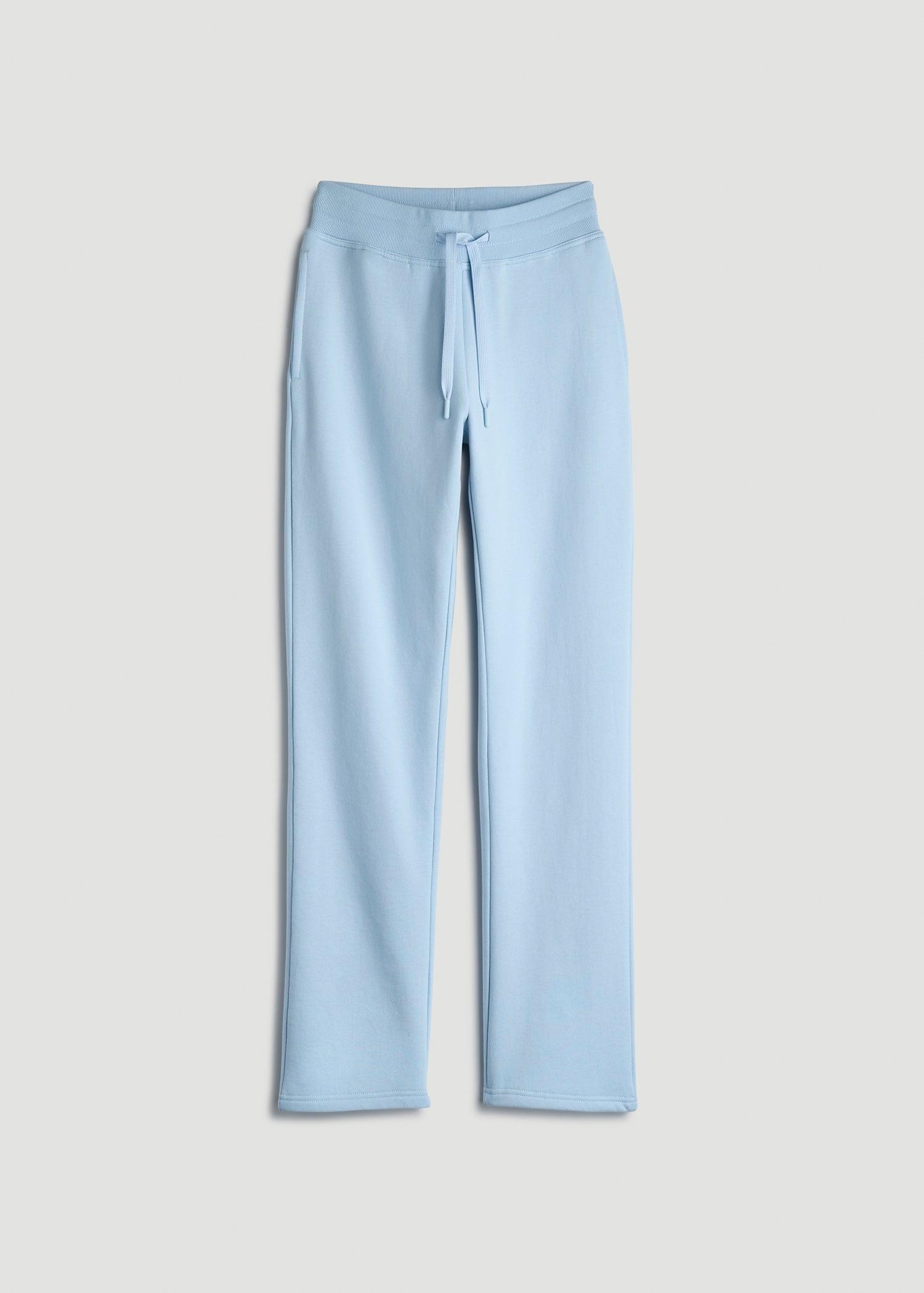 Wearever Fleece Open-Bottom Sweatpants for Tall Women in Ice Blue Product Image