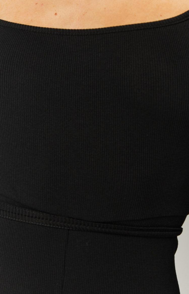 Connali Black Long Sleeve Playsuit Product Image
