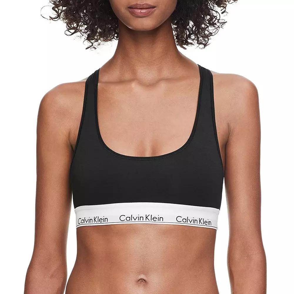 Calvin Klein Modern Cotton Unlined Bralette F3785, Women's, Size: Medium, White Product Image