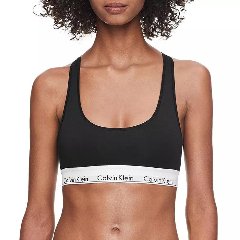 Calvin Klein Modern Cotton Unlined Bralette F3785, Women's, Size: Medium, White Product Image