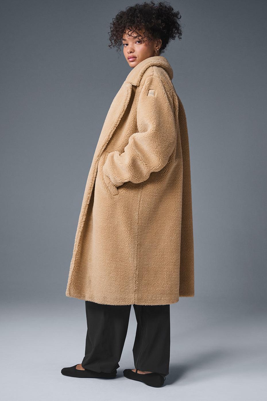 Oversized Sherpa Trench - Camel Product Image