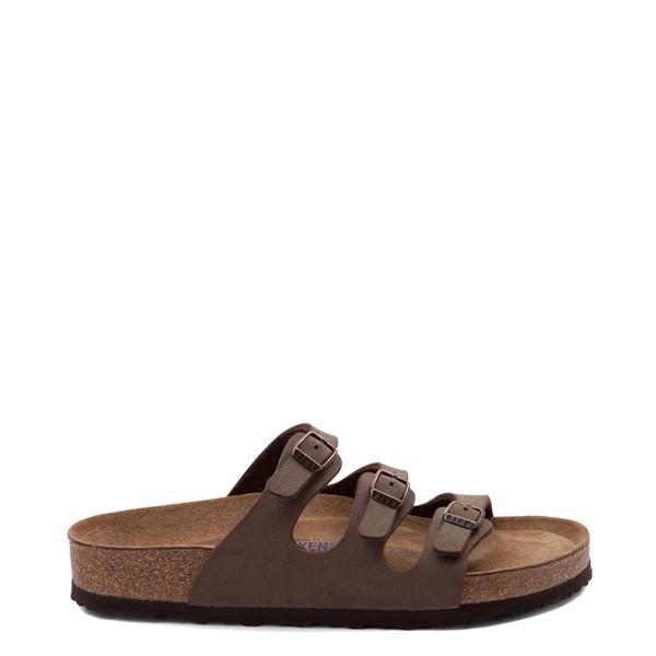 Womens Birkenstock Florida Soft Footbed Slide Sandal - Mocha Product Image