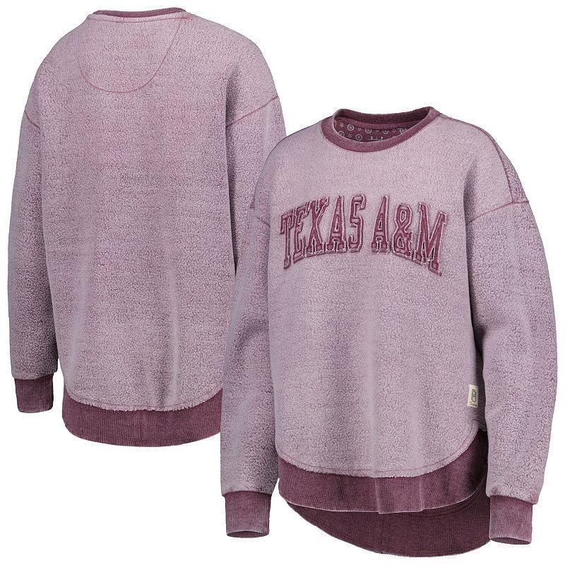 Women's Pressbox Maroon Texas A&M Aggies Ponchoville Pullover Sweatshirt, Size: Medium, Red Product Image