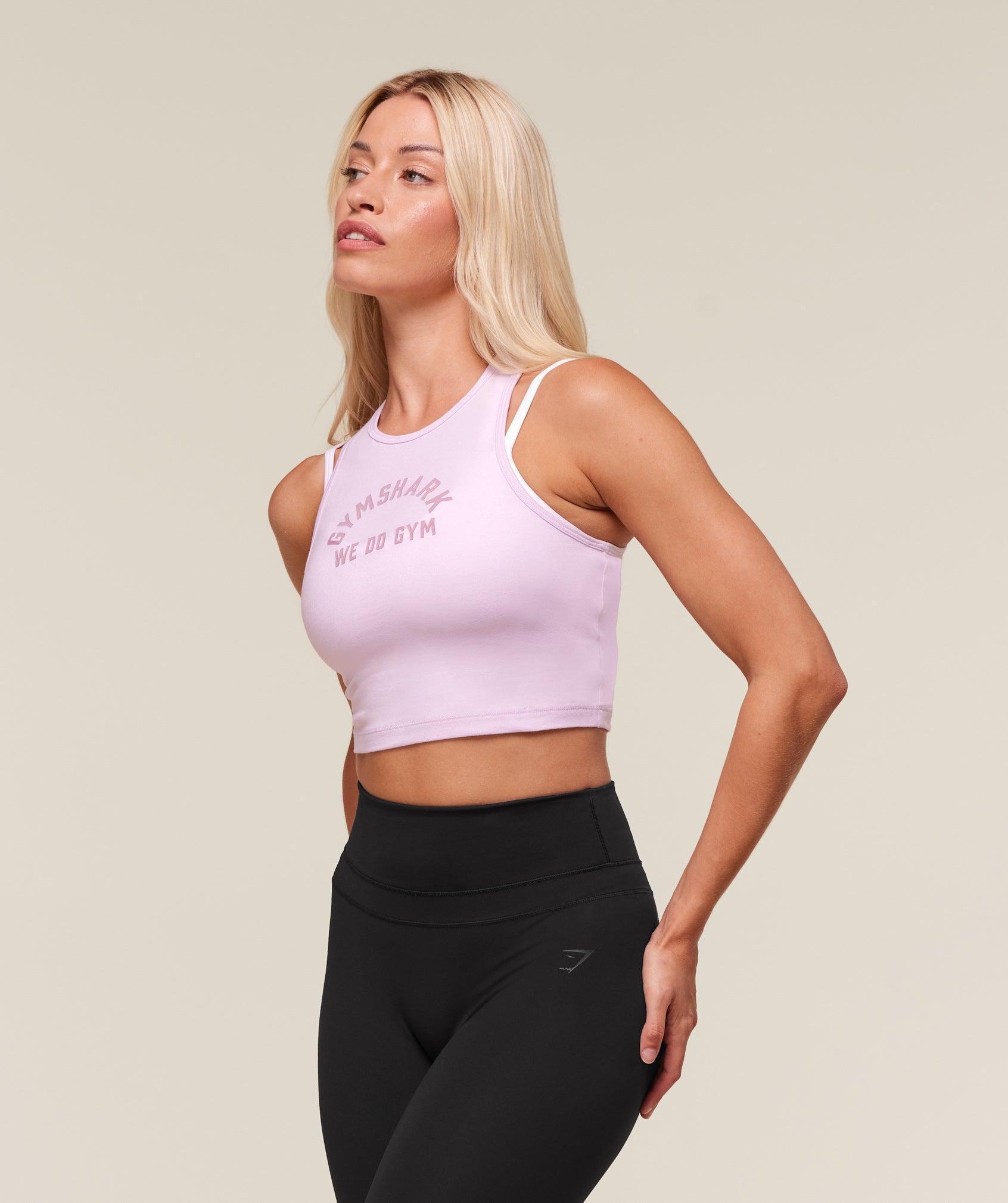 We Do Gym Graphic Cropped Tank Product Image