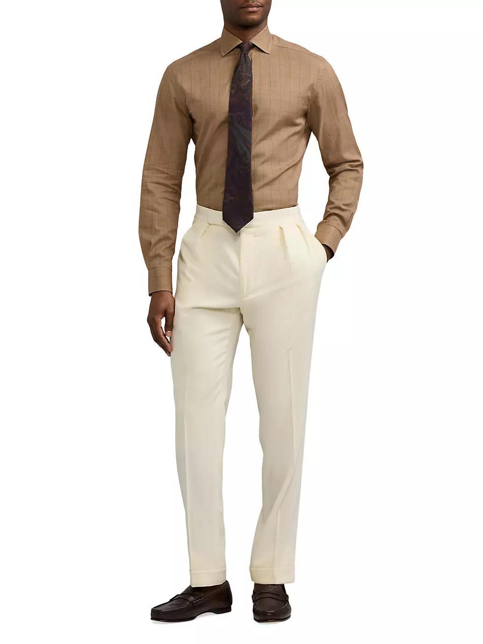 Glen Plaid Lightweight Button-Up Shirt Product Image
