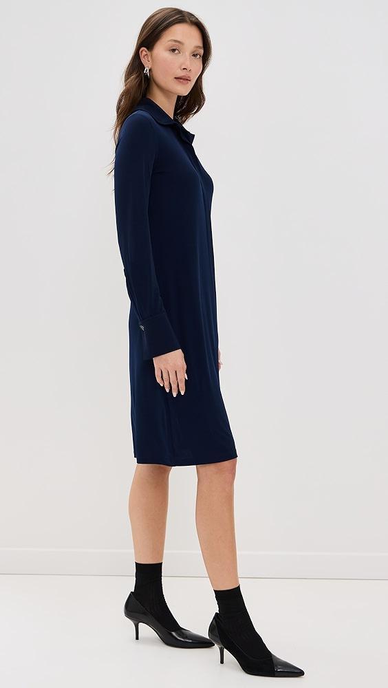 Vince Long Sleeve Polo Dress | Shopbop Product Image