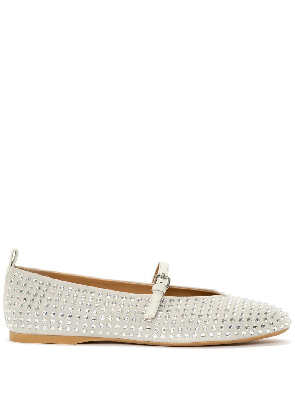 JW ANDERSON Crystal-embellished Ballerina Shoes In White Product Image