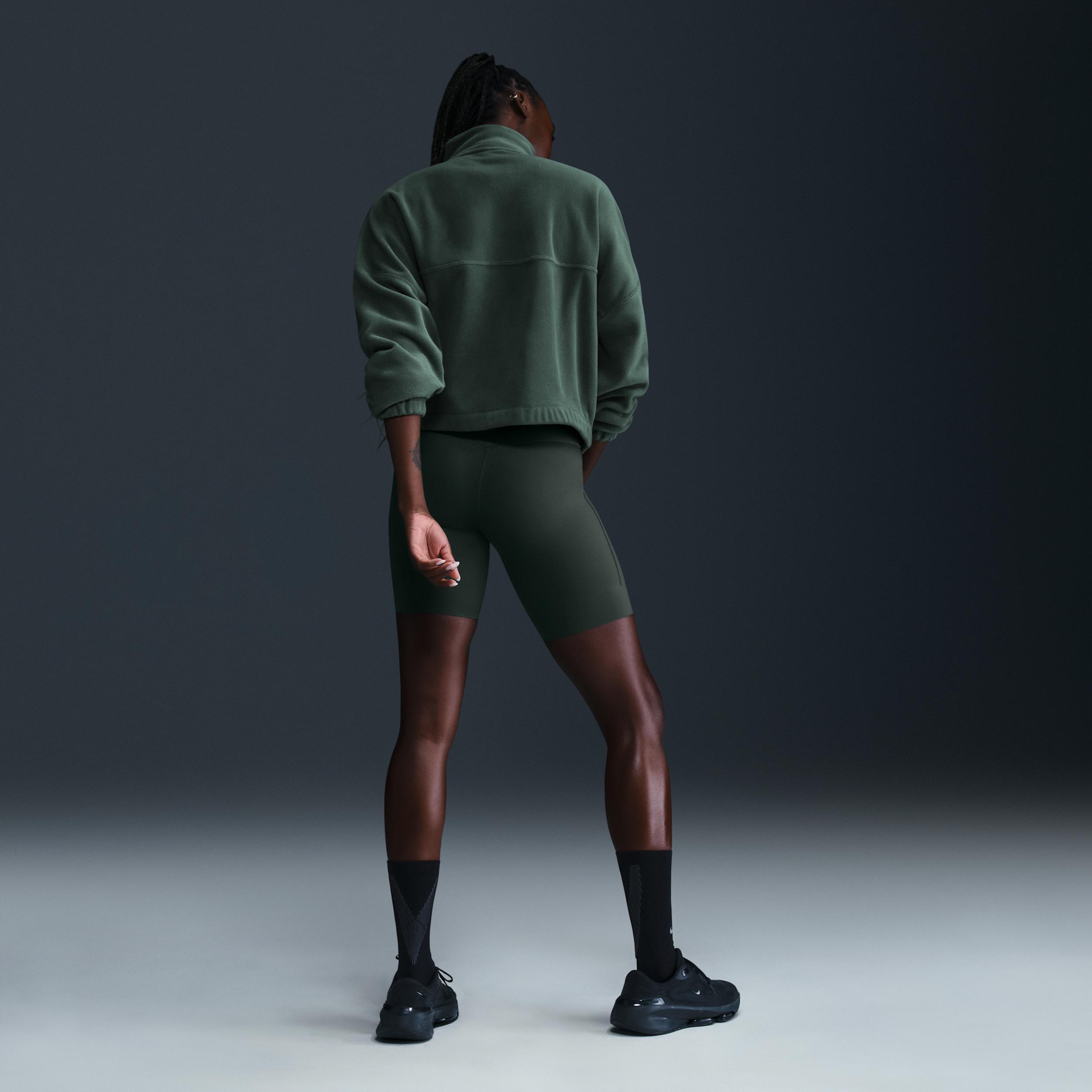 Nike One Women's Therma-FIT Oversized 1/2-Zip Fleece Top Product Image