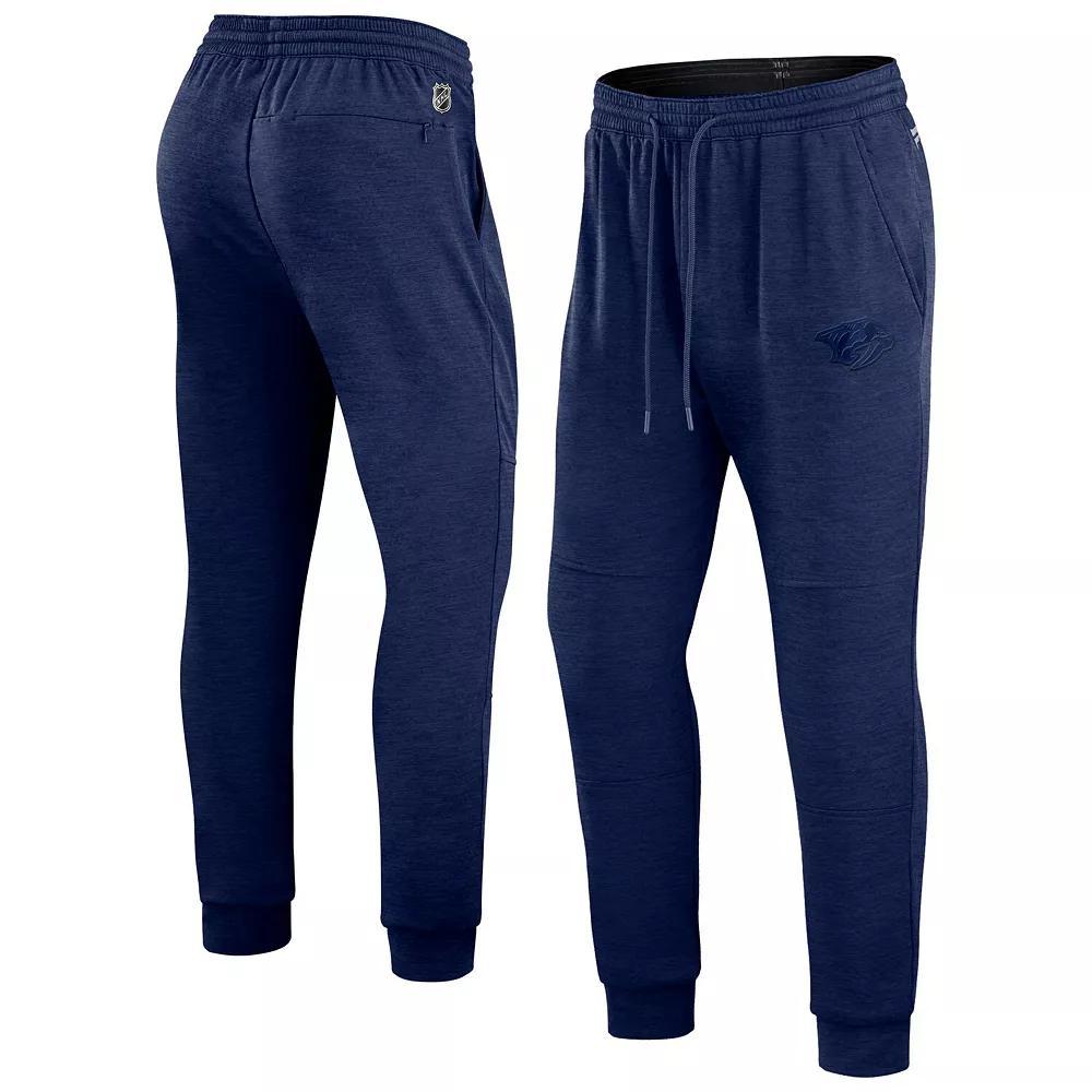 Men's Fanatics Branded Heather Navy Washington Capitals Authentic Pro Road Jogger Sweatpants, Size: Small, Blue Product Image