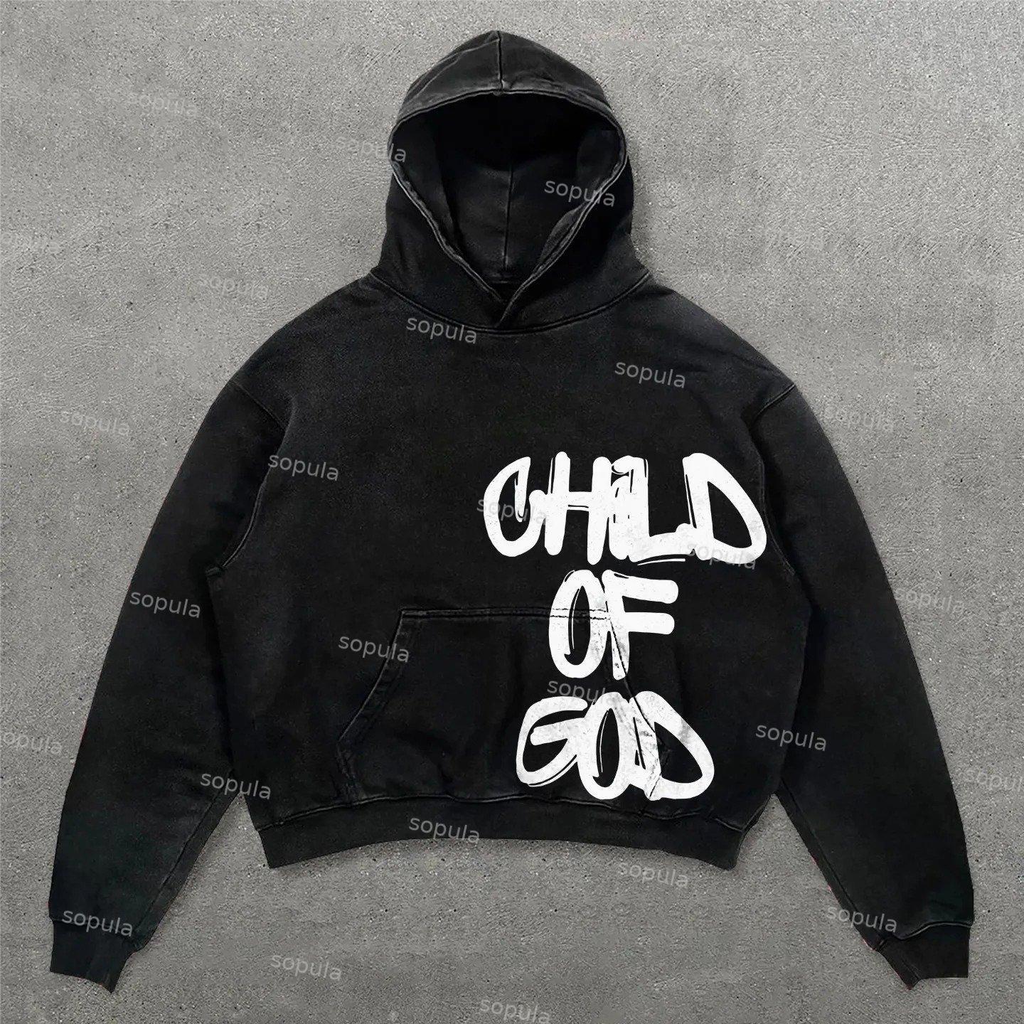 Vintage Spider Graphic Acid Washed Oversized Hoodie Product Image