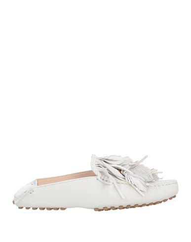 TOD'S Woman Mules & Clogs White Size 4.5 Soft Leather Product Image