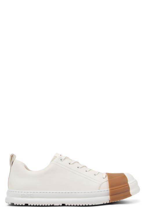 CAMPER Junction Runner Sneaker In White Natural/brown Product Image