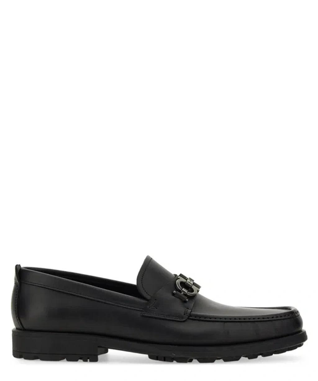 FERRAGAMO Gancini Loafers In Brown Product Image