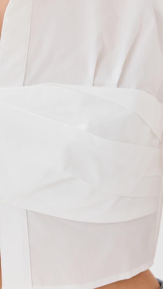 SIMKHAI Emie Cropped Box Sleeve Top | Shopbop Product Image
