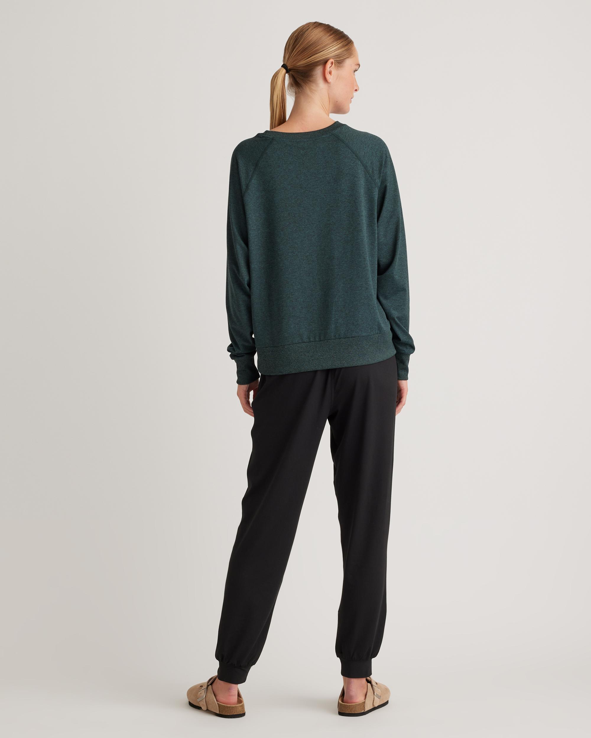 Quince | Women's Flowknit Pullover Crew Neck Alpaca Sweater Size XS, Recycled Polyester / Spandex Product Image