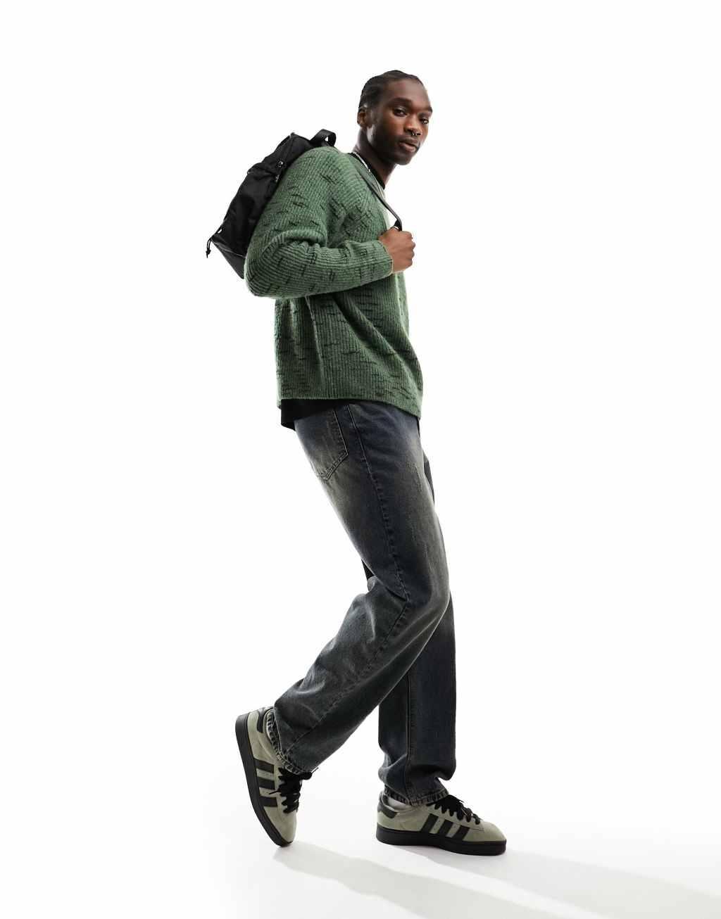 Weekday Norman relaxed space dye sweater Product Image