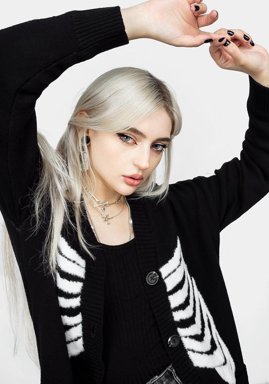 Skeletus Oversized Cardigan Product Image