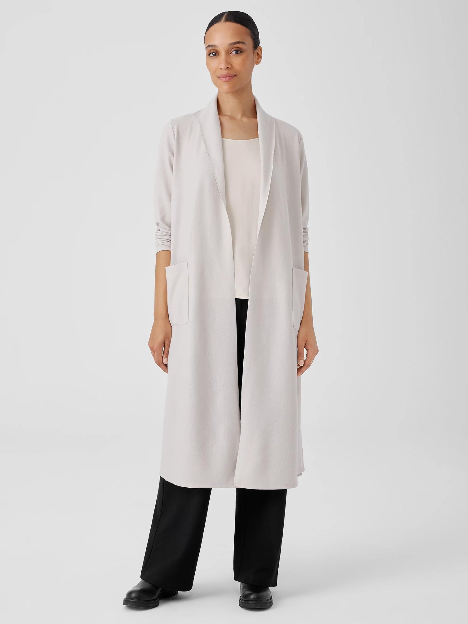 Boiled Wool Jersey High Collar Jacket Product Image