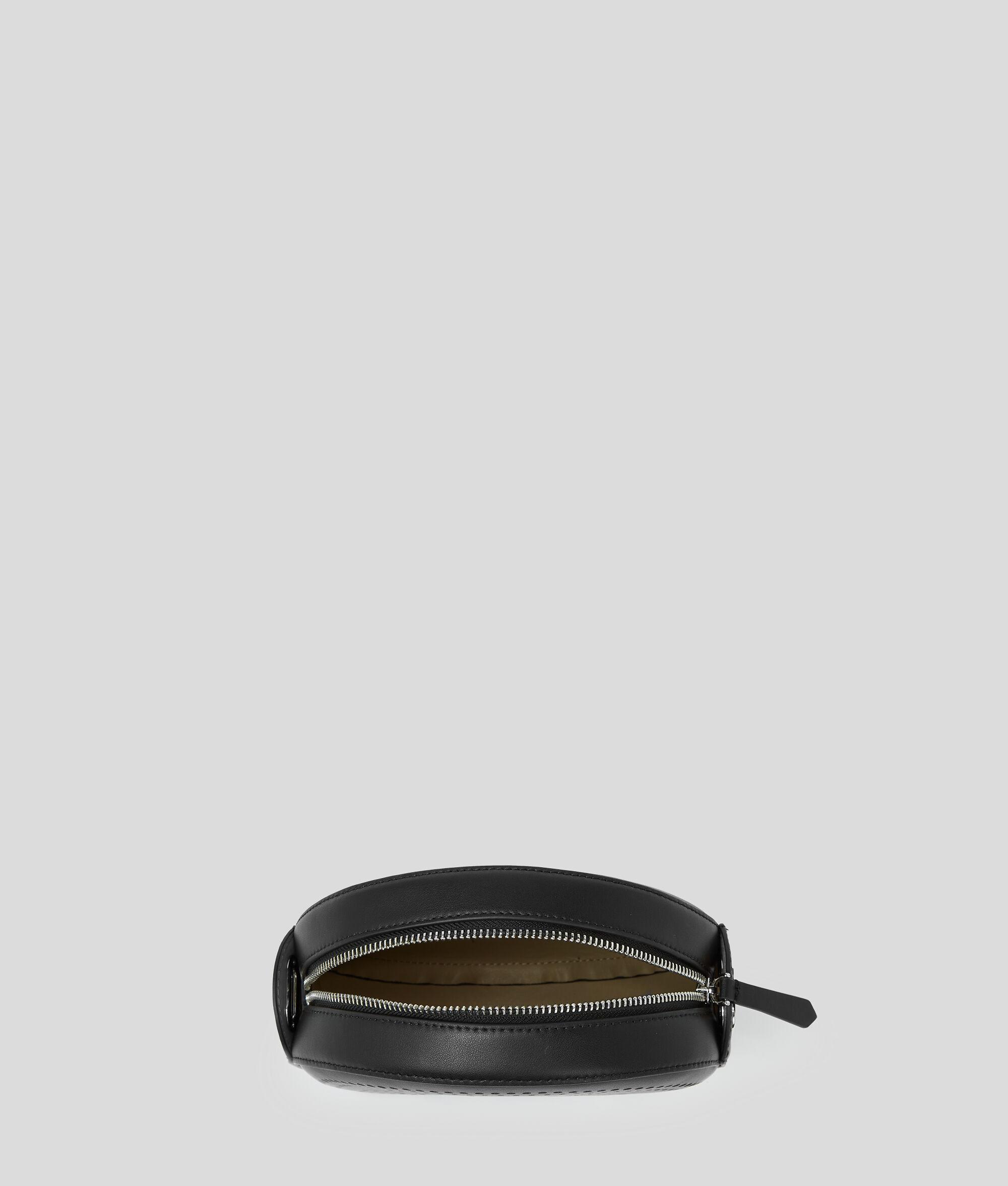 K/CIRCLE EMBOSSED LOGO ROUND CROSSBODY BAG Product Image