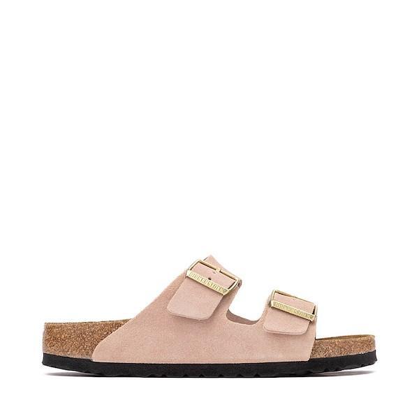 Womens Birkenstock Arizona Slide Sandal - Light Rose Product Image