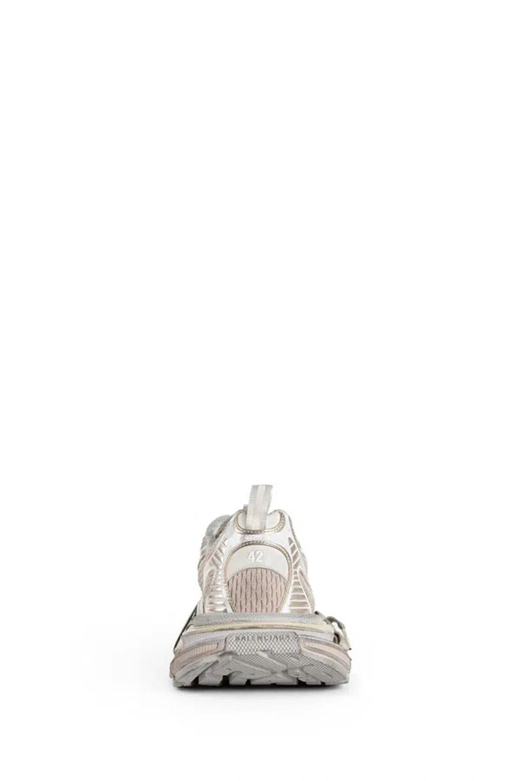 BALENCIAGA Mens Cream Comb 3xl Logo-embossed Mesh Low-top Trainers Product Image