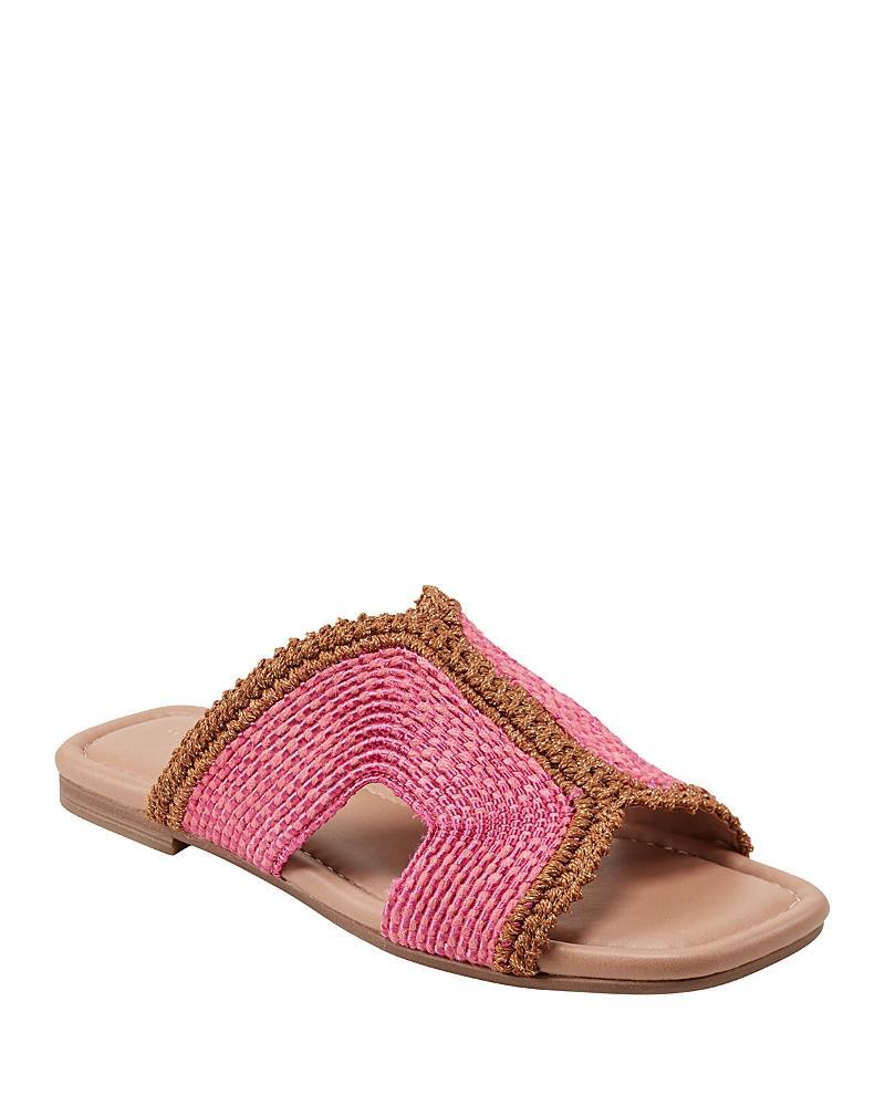 Marc Fisher Ltd. Womens Nashie Square Toe Woven Slide Sandals Product Image