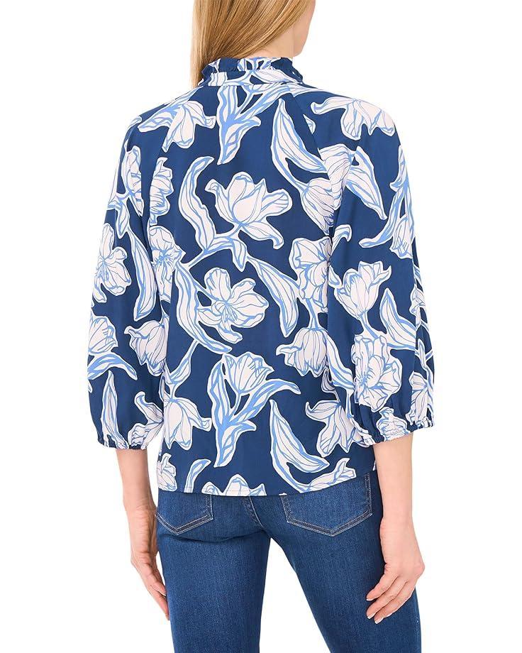 Open Knit Popover Polo Sweater Product Image