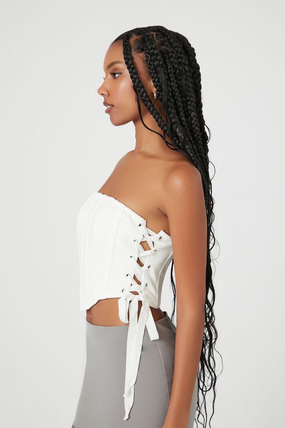 Lace-Up Corset Tube Top | Forever 21 Product Image