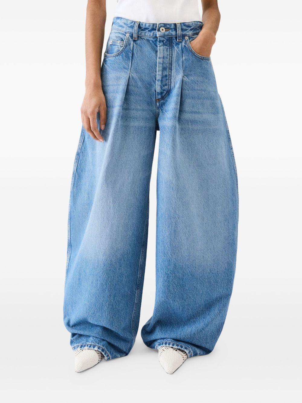 Le De-Nîmes Ovalo pleated jeans Product Image