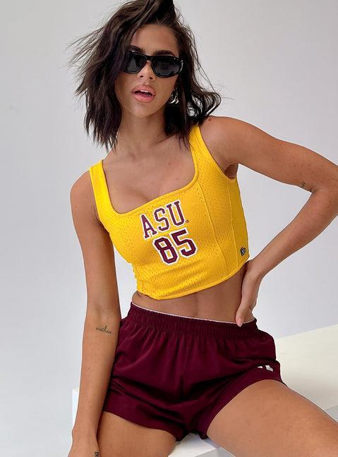ASU Jersey Corset Top Gold Product Image