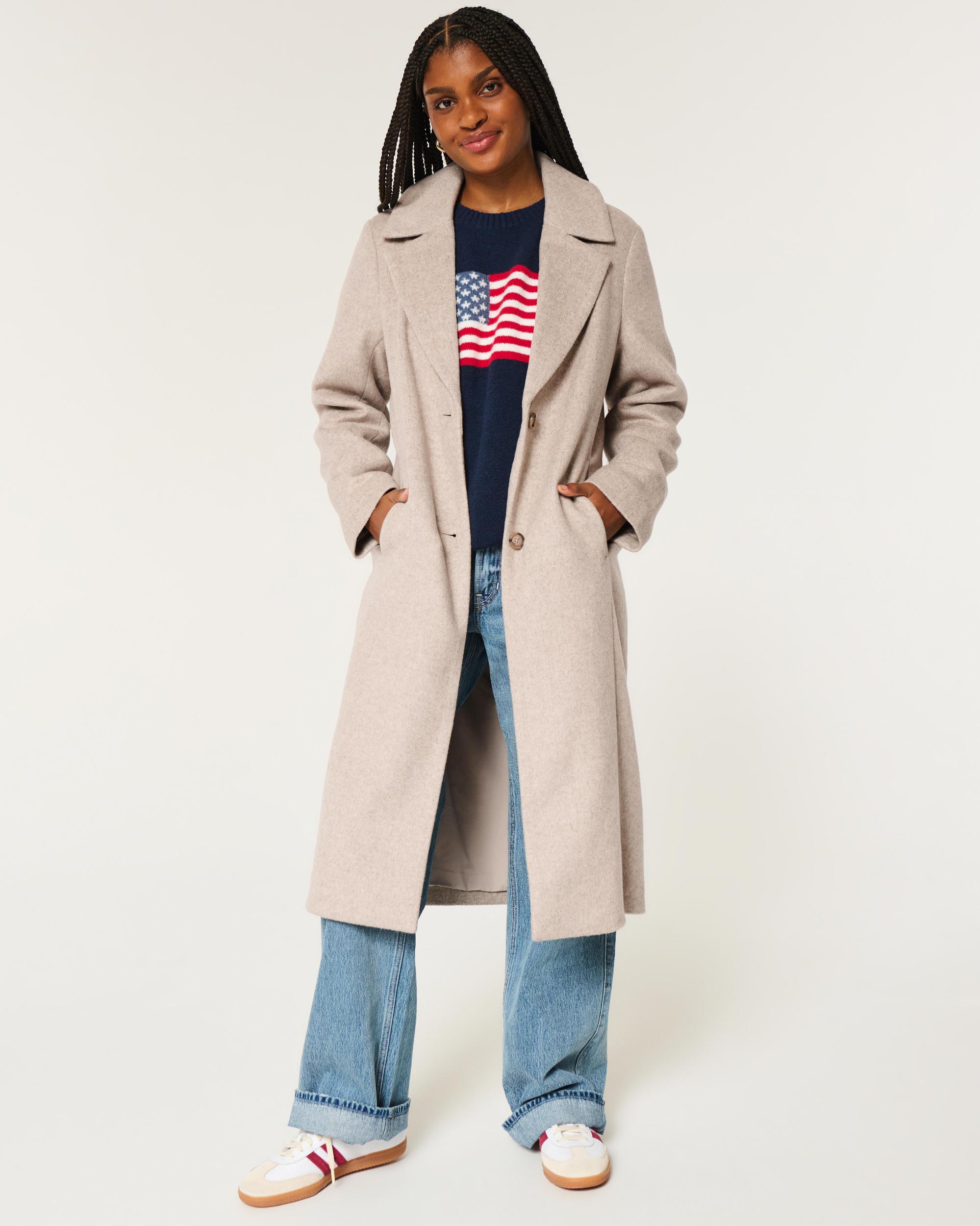 Wool Blend Longline Coat Product Image
