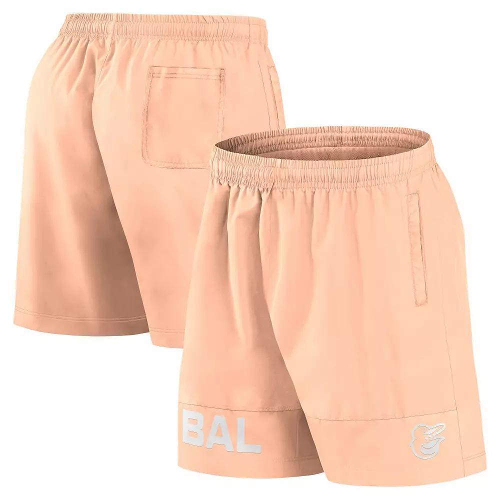 Men's Fanatics Cream Colorado Rockies Elements Swim Shorts, Size: 5XL, Beige Product Image