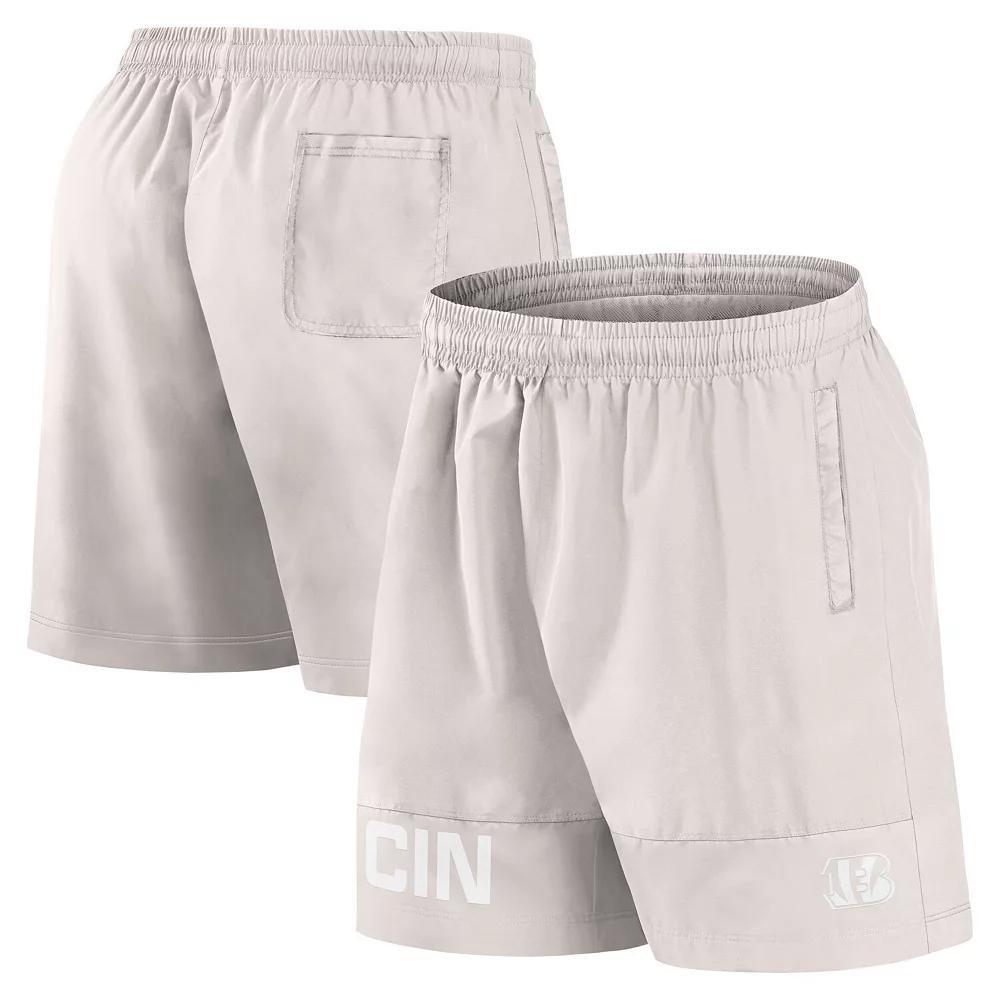 Men's Fanatics Cream Cincinnati Bengals Elements Shorts, Size: Small, Beige Product Image