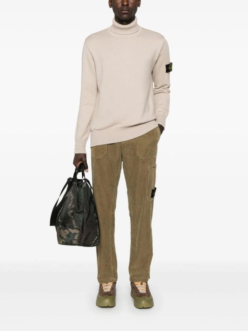 STONE ISLAND Compass-badge Sweater In Neutrals Product Image