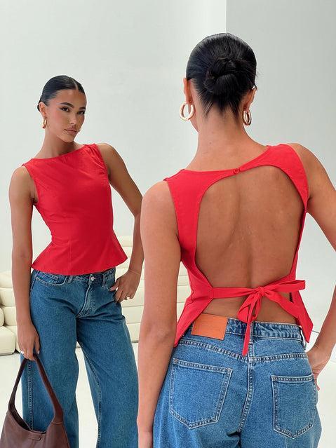 Lilitina Top Red Product Image