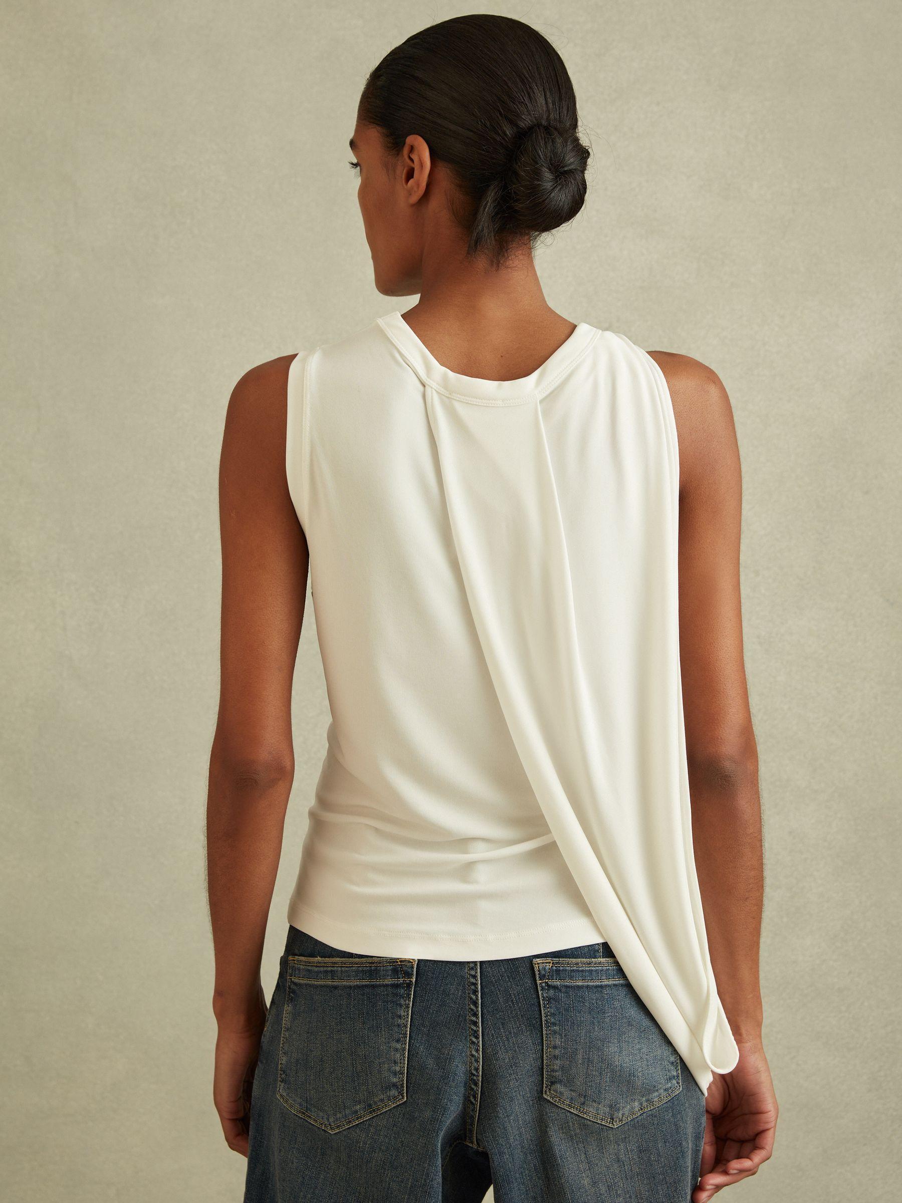 Draped Layered Top in Ivory Product Image