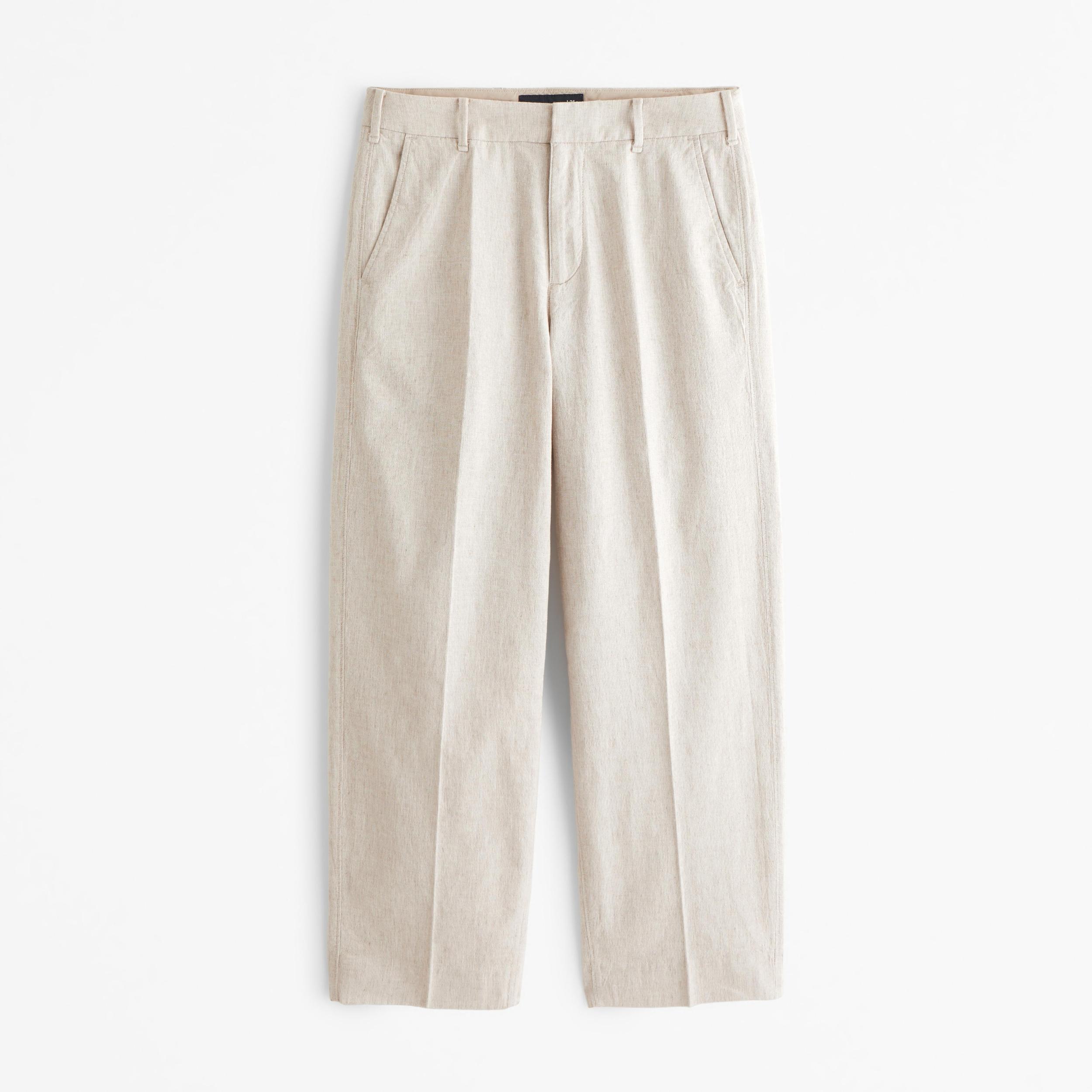 Baggy Linen-Blend Trouser Product Image