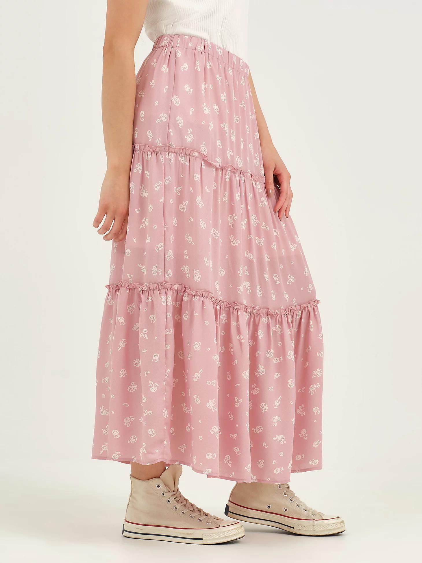 Women's Long Tiered Floral Skirt | Women's Skirts & Dresses | Lee® Product Image
