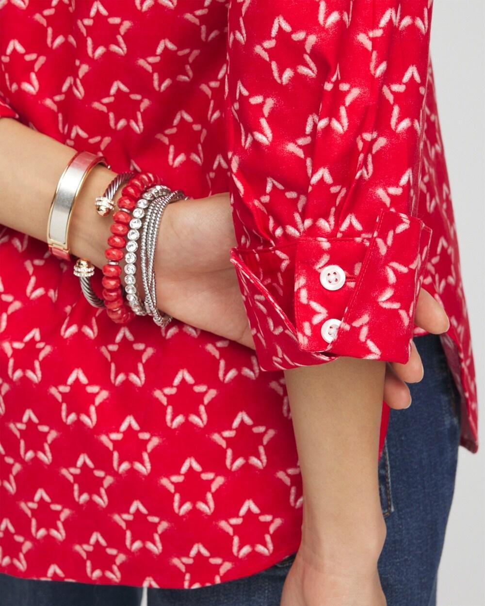 No Iron™ Stretch Stars Shirt Product Image