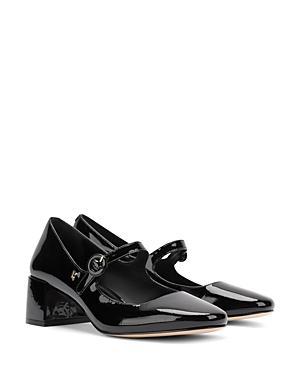 Larroude Womens Blair Buckled Ankle Strap Block Heel Pumps Product Image