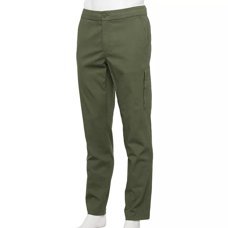 Mens Sonoma Goods For Life Side-Zip Ripstop Pants Kagan Green Product Image