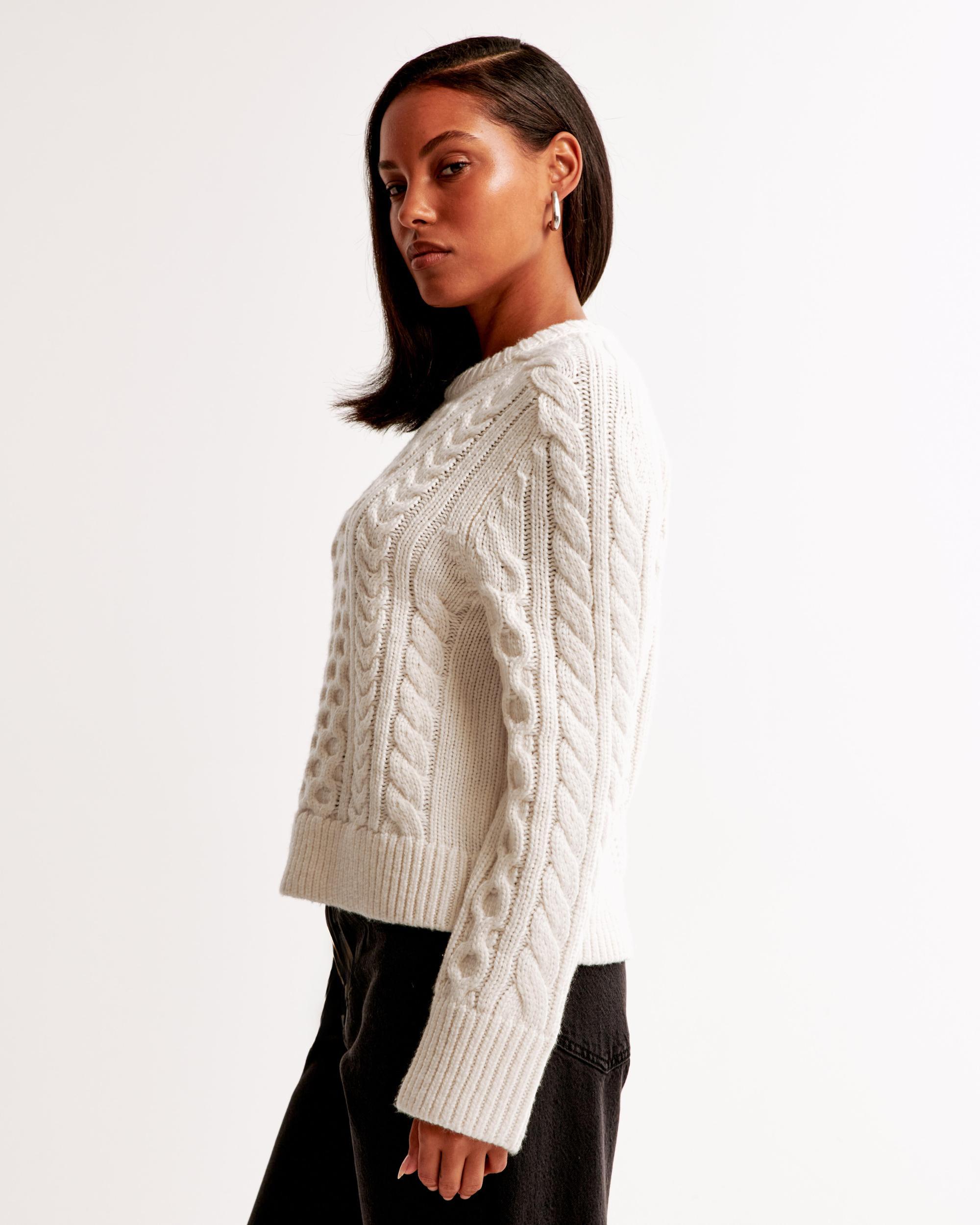 The A&F Madeline Wool-Blend Crew Sweater Product Image