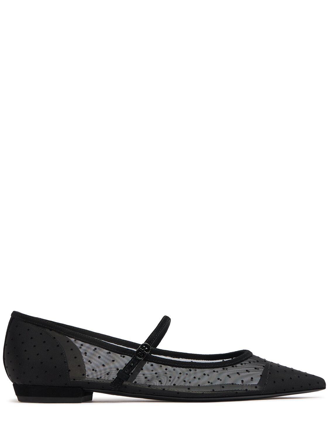 TORY BURCH Double T Buckle Mary Janes Nero Product Image
