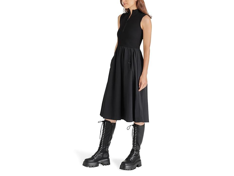 Steve Madden Berlin Sleeveless Mixed Media Dress Product Image