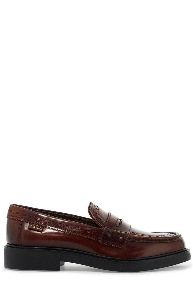 TOD'S Leather Loafer In Brown Product Image